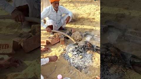 गाँव का देसी खाना 😍 #rajasthani #cooking #food #desi #life #style #viral #shorts