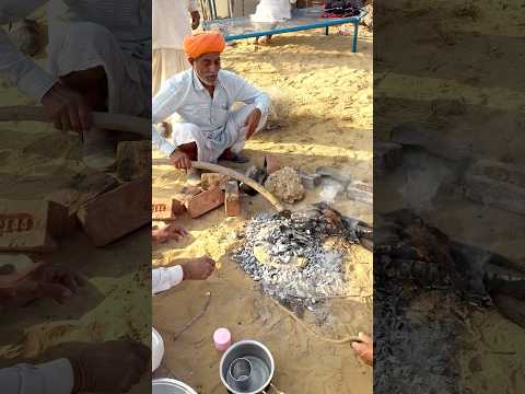 गाँव का देसी खाना 😍 #rajasthani #cooking #food #desi #life #style #viral #shorts