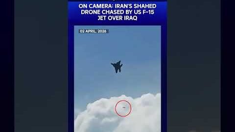 On Camera, Iran’s Shahed Drone Chased By US F-15 Jet Over Iraq