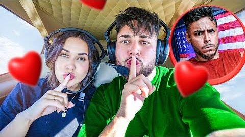 PEGUEI O AVIÃO DO RENATO ESCONDIDO JUNTO COM A DESI ❤️😍!!