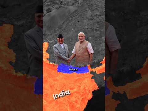 Why India and Nepal Look Similar#shorts #trendingshorts #geographyfacts #viralvideo #1millionviews