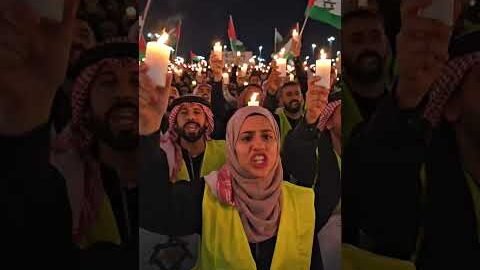 Powerful Voices for Palestine: Crowds Chant La ilaha illallah’ Worldwide #islamic#usa#uknews#shorts