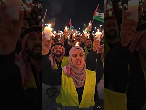 Powerful Voices for Palestine: Crowds Chant La ilaha illallah’ Worldwide #islamic#usa#uknews#shorts