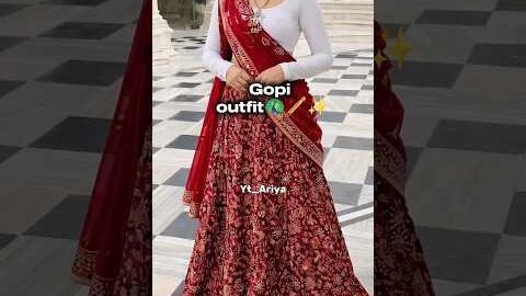 gopi outfit 🦚🪈✨#shorts #viral #desi #outfit #tradisional #grwn #fashionstyle #aesthetic #ytshorts