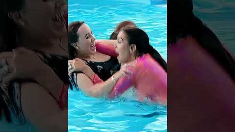 Why did Georgina push her sister into the water? #viral #youtubeshorts #shortsfeed #ytshorts