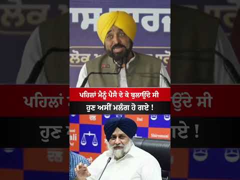 ਹੁਣ ਅਸੀਂ ਮਲੰਗ ਹੋ ਗਏ #bhagwantmann #punjab #news #akalidal #badal #viral #todaynews #shorts