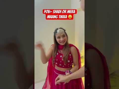 Girls And Their Maang Tikka in Every Function 😫 | Relatable??