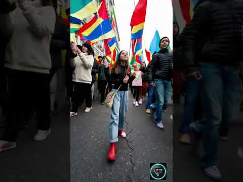 Powerful Voices for Palestine: Crowds Chant La ilaha illallah’ Worldwide #islamic#usa#uknews #shorts