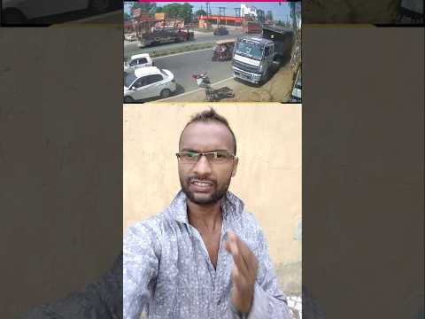 GOD SAVED THEM! 🙏 Miracle Escape vs Speeding Truck 🚛 #Shorts #RoadSafety