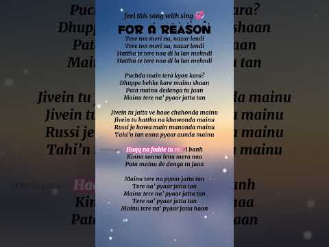For a Reason | Lyrics | Karan Aujla | Latest Punjabi Song 2025 | Trending Punjabi Hits | new song