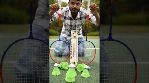 😱Desi Style Badminton Unboxing And Game Test #shortsfeed