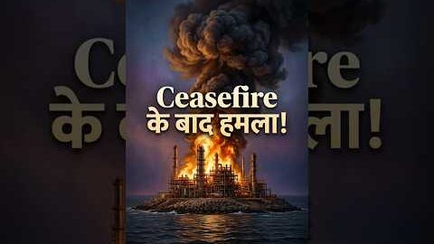 Breaking: Ceasefire के घंटों बाद Iran की Oil Refinery पर हमला — किसने किया? | GeoVision Hindi #viral