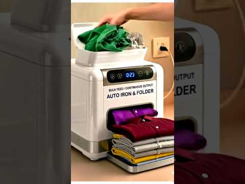 ఆటోమేటిక్ ఐరన్ ఫోల్డింగ్ మిషన్ #viral