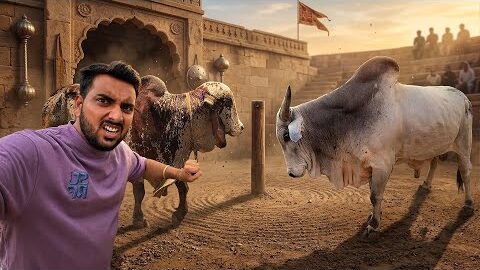 Farm Me Ghusa Desi Bull🐂Bheem Ne De Di Open Warning😡