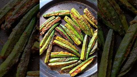 Desi style bhindi gota vaja #shorts #viralsong #bhindi #trending #food #desi #ytshorts #odiafood