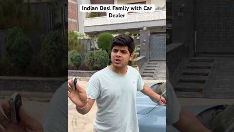 Indian Desi Family with Car Dealer #shorts
