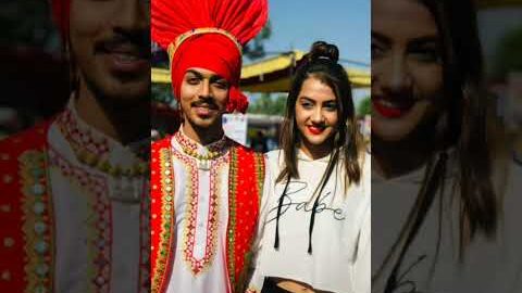 Sam Narula Reet Narula New video 🥰 Bhangra gidha look 🤩 #punjabi #viral @Ilovestudy2143