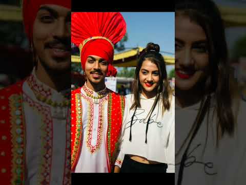 Sam Narula Reet Narula New video 🥰 Bhangra gidha look 🤩 #punjabi #viral @Ilovestudy2143