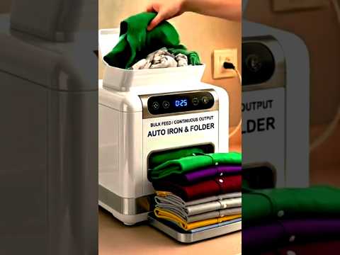 ఆటోమేటిక్ ఐరన్ ఫోల్డింగ్ మిషన్ #viral#trending #trendingclothironfoldingmachine