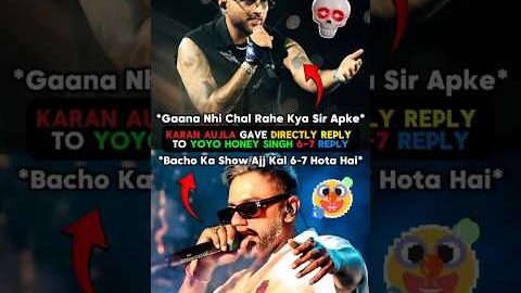 Karan Aujla Reply To Yo Yo Honey Singh 😱🤯🔥 #shorts #yoyohoneysingh #sidhumoosewala #punjabi #viral