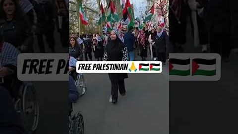 Powerful Voices for Palestine: Crowds Chant La ilaha illallah’ Worldwide #islamic#usa#uknews#shorts