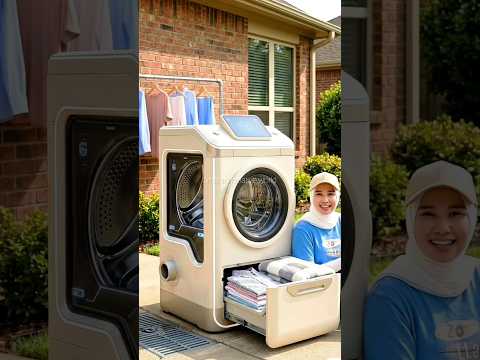 బట్టలు ఉతికి ఆరేసి ఐరన్ చేసి మడత పెట్టే మిషన్ బాగుంది నిజంగా 😱 cloth wash folding iron machine