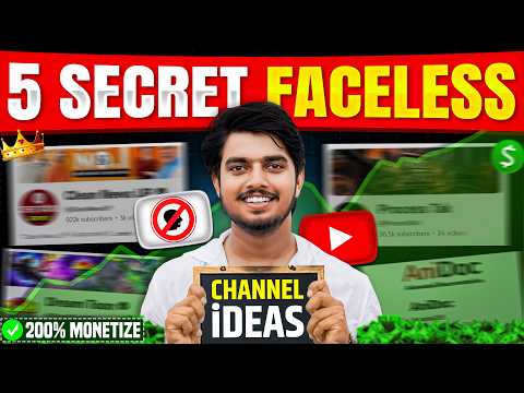 Top 5 Long Faceless YouTube Channel Ideas (2026)🔥 No Face No Voice copy paste channel ideas 2026