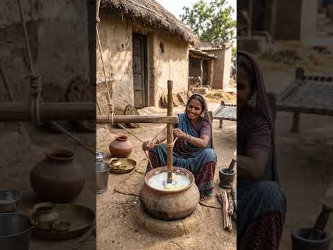Amazing Desi Jugaad to Make Buttermilk in Village |