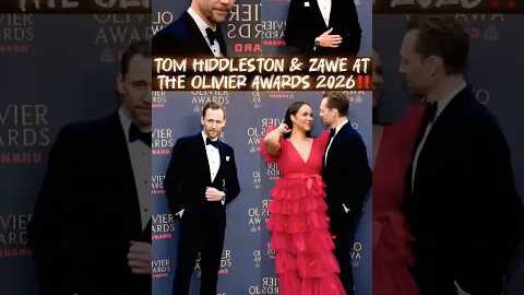 CUTEST TOM HIDDLESTON & ZAWE AT OLIVER AWARDS 2026🕊️🕺💘💃 #tom #shorts #loki #uk #usa #awards #fyp