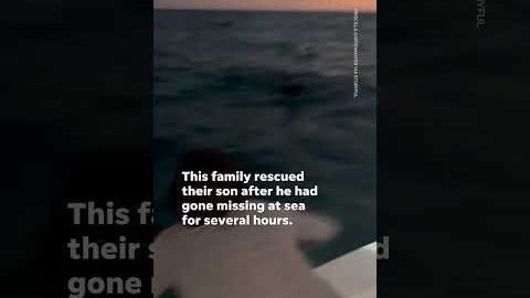 Heartwarming moment family finds young diver lost at sea in Florida | USA TODAY #Shorts