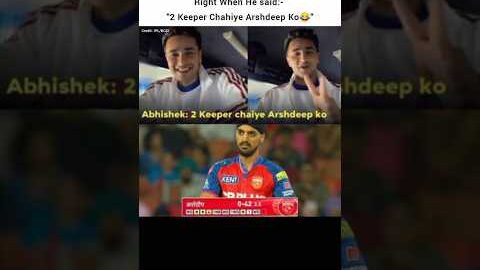 Abhishek’s Comment 🗿#ultra #auracat #iplhighlights #cricketnews #ipl2026 #wrg #dub #arshdeepsingh