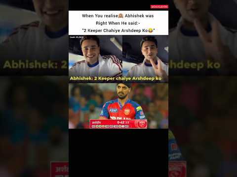 Abhishek’s Comment 🗿#ultra #auracat #iplhighlights #cricketnews #ipl2026 #wrg #dub #arshdeepsingh