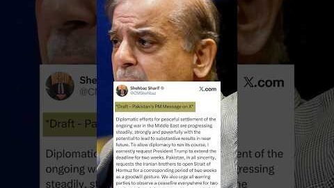Pakistan PM’s Viral Blunder: Was Shehbaz Sharif’s Post a Copy-Paste Job? | #shorts #pakistan #trump