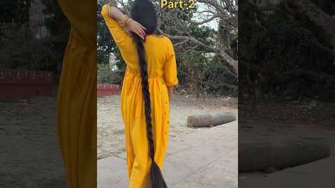 Tried this trend with desi style🫣❤️‍🔥 #transition #trending #longhair #viral