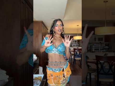 day 1 baby! #coachella2026 #coachellaoutfit #coachella #indianfashion #desi