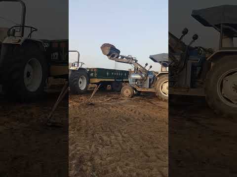 ट्रैक्टर से गोबर की खाद लोडिंग 🚜💪 #Shorts#tractor #farming #desi #village #kisan #tractorlover