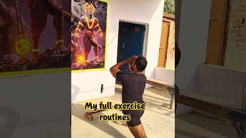 Daily exercise routines 🫵🏾💪🏻|| No gym equipments only desi fitness 🙏🤷‍♂️ #shortsfeed #shorts #desi