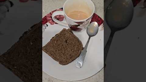 Breakfastshort wid Brown Bread butter 🧈 n Tea #shorts #Breakfast #food #desi