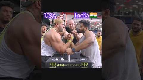 Mazahir saidu Indian beast🇮🇳⚡🔥 #armwrestling #armworkout #shorts# viral# trendigsong