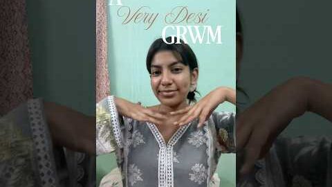 Desi Grwm 🦢✨🪷 | Minimal Desi girl aesthetic 🫶| under 5 minutes Go-to makeup look #desi #grwm