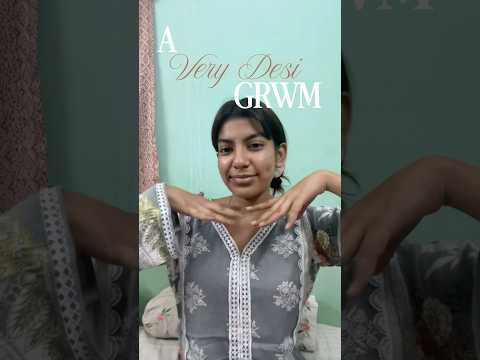 Desi Grwm 🦢✨🪷 | Minimal Desi girl aesthetic 🫶| under 5 minutes Go-to makeup look #desi #grwm