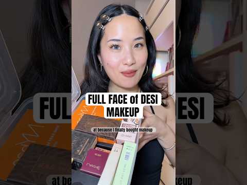 FULL FACE OF DESI MAKEUP #makeup #makeupreview #desi #indianmakeup