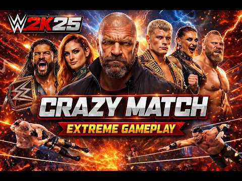 WWE 2K25 LIVE 🔴 CRAZY FIGHTS 😳 #shortsfeed #shorts #live #wwe #shorts #wrestling
