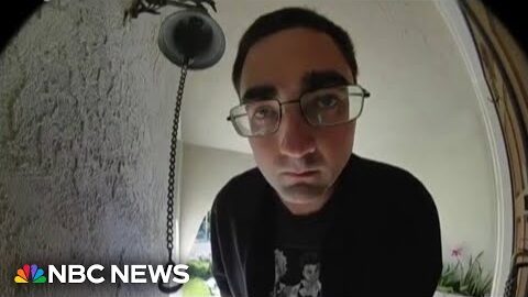 Frightening doorbell video of intruder