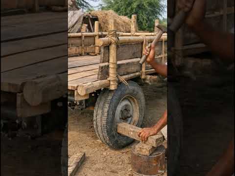 Desi Jugaad Tractor Trolley 😱 | Farmer Amazing Innovation 🚜 | Low Cost Farming Idea