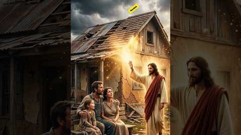 Jesus Rebuilds the Poor Family’s Home✝️#viral#usa #america#newyork#philippines#australia#jesus#uk