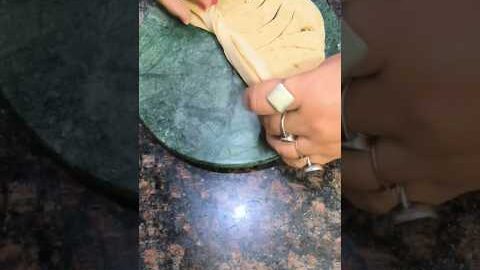 Unique Design Paratha Folding #shorts #trending #food #desi #paratha #youtubeshorts #viralvideo