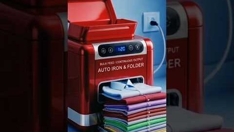 automatic cloth iron folding machine 😄🤯