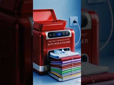 automatic cloth iron folding machine 😄🤯