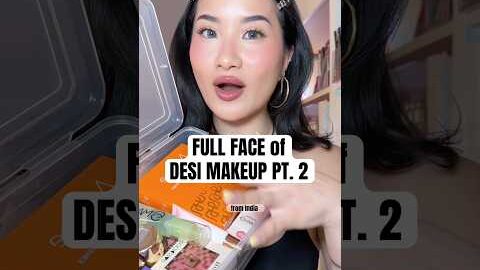 FULL FACE OF DESI MAKEUP PT. 2 #makeup #makeupreview #desi #indianmakeup